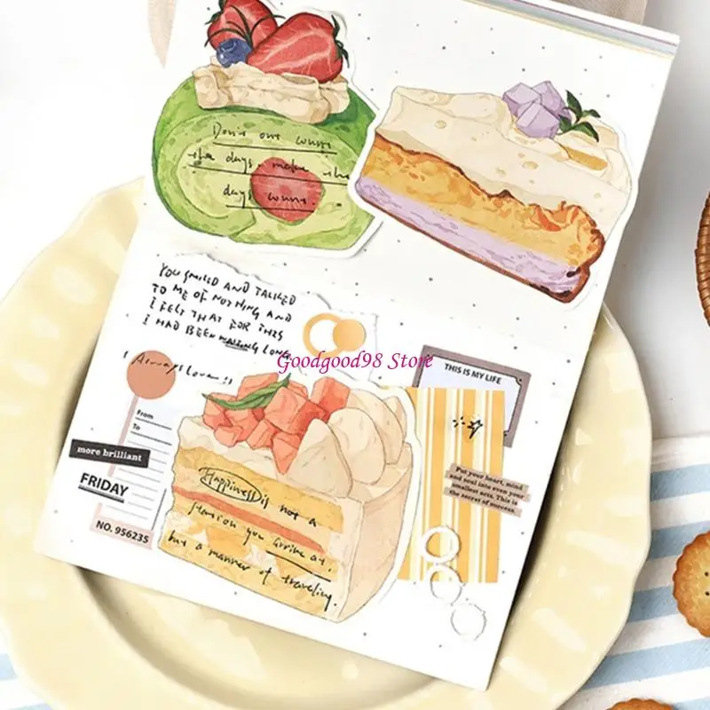 Memos Memos Pad Dessert Cake Stickier Note Sweet Station Series Stickier Note