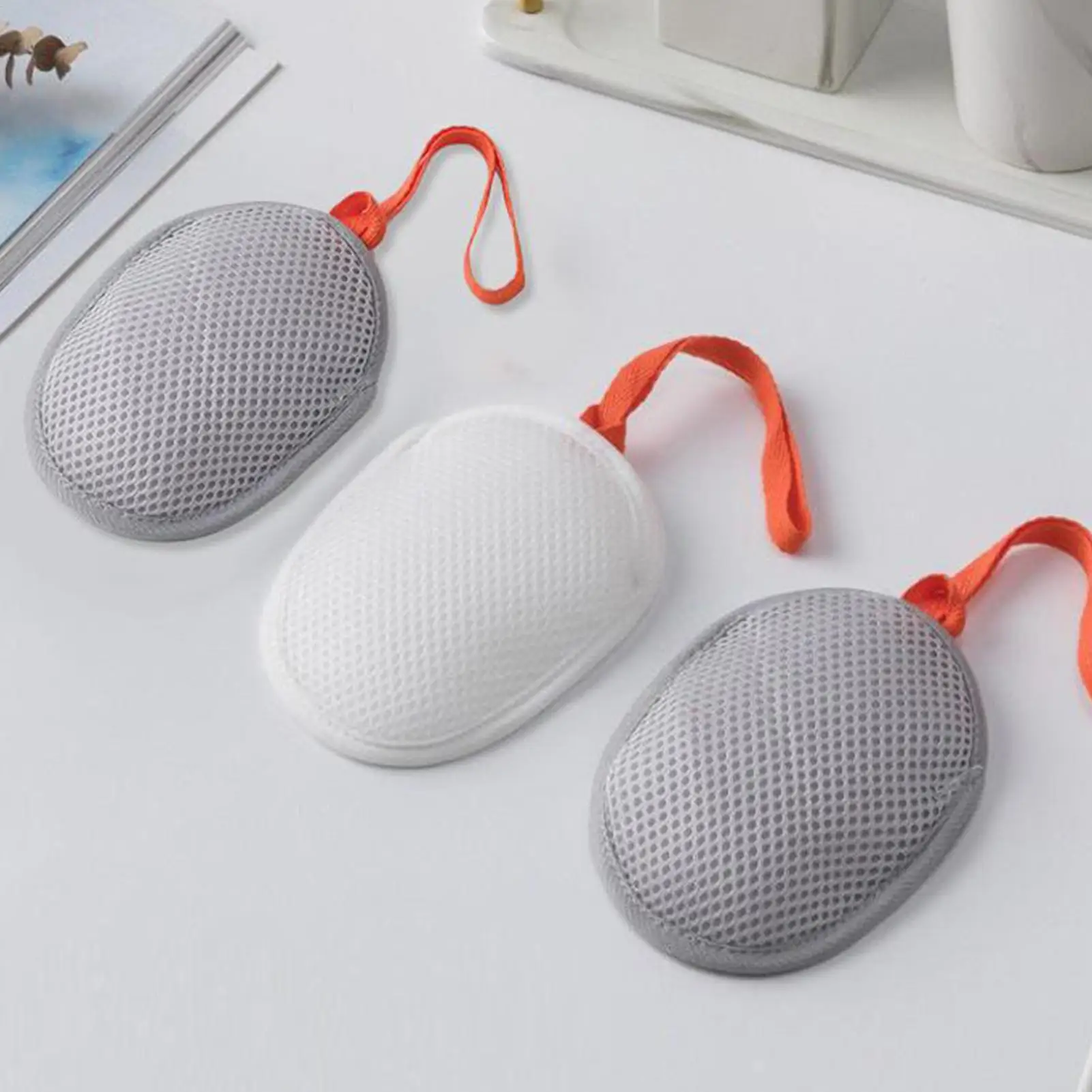 Natural Soap Bags Shower Bath Exfoliating Soap Saver Pouch Holder for Bath & Shower Use Soap Packaging Mesh Bags