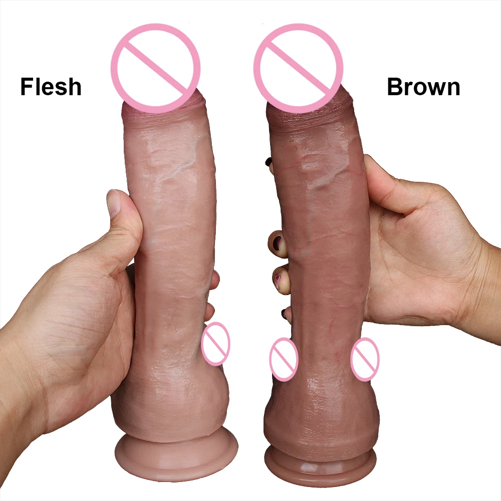 Big Dildo Large Sucker Type Realistic Penis Female G-Spot Stimulation Masturbator Anal Toy Silicone Penis Porn Adult Sex Toy 18