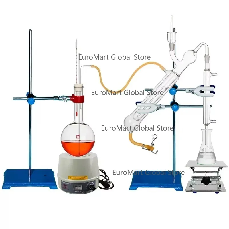 Laboratory High Borosilicate 3.3 Glass Kjeldahl Semi-micro Distillation Distilling Apparatus for Nitrogen Determination