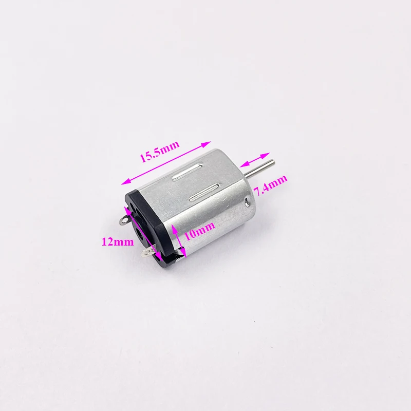 Micro 10mm*12mm N20 Carbon Brush Motor DC 3V-5V 38000RPM High Speed Electric Motor 1mm Shaft