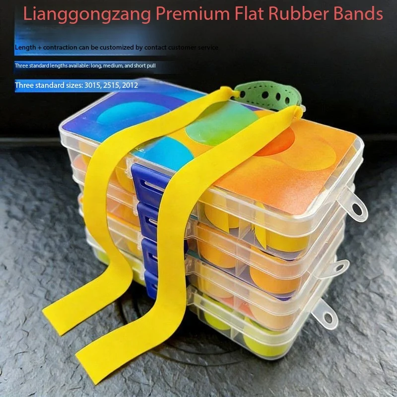 2515 Tapered Slingshot Rubber Band Set, Freeze-Resistant Wide Thick Rubber Bands, High Elasticity Durable Slingshot Accessories