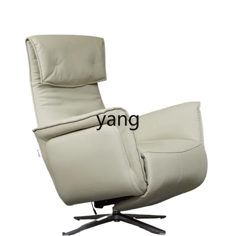 LMM electric sofa first layer real cowhide multi-functional household single recliner adjustable
