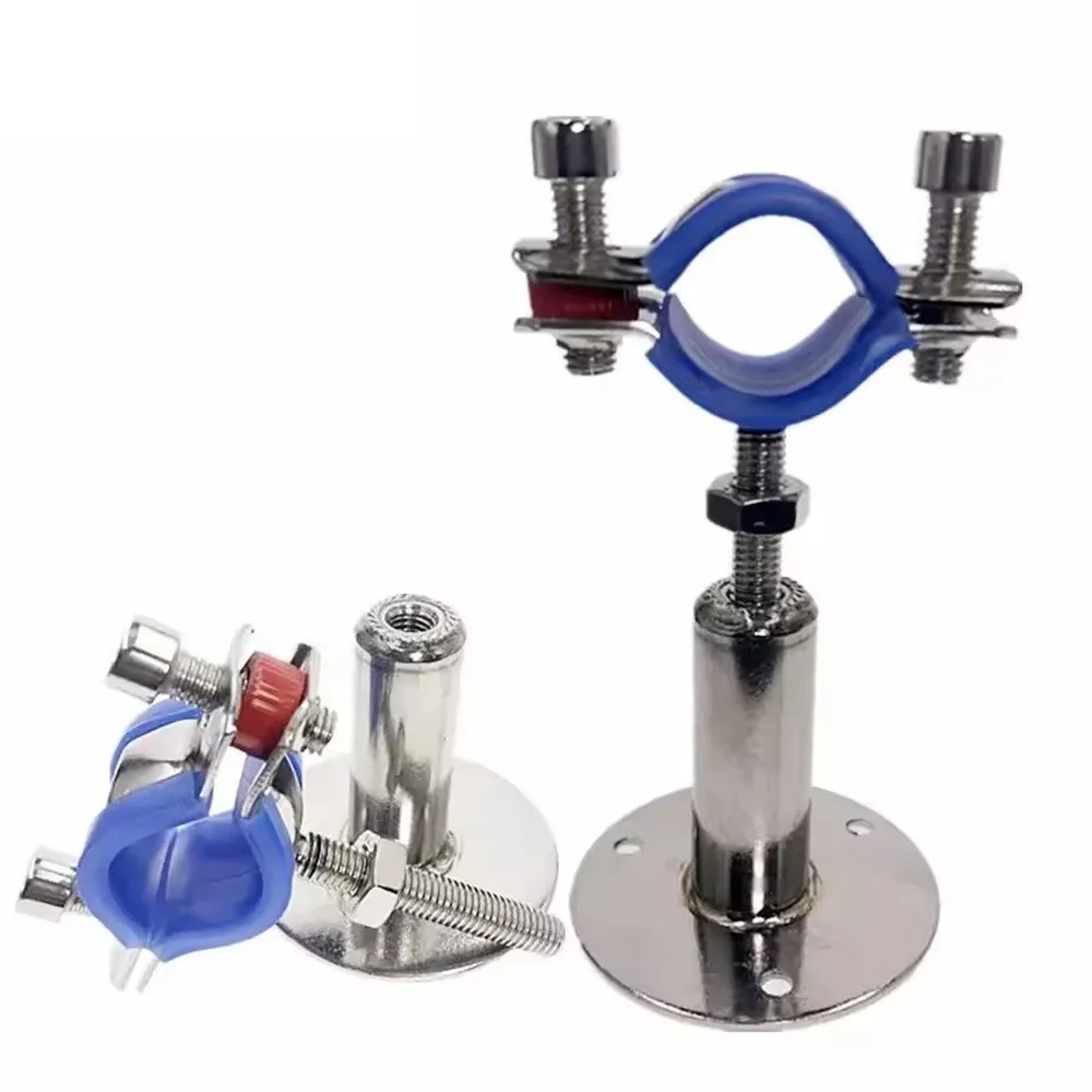 Soporte de Tubo Ajustable de Acero Inoxidable 304, Abrazadera de Manguera Redonda, Hebilla de Pared, Ajustable de 50-95 mm, para Tubos de 20-57 mm de Diámetro Exterior