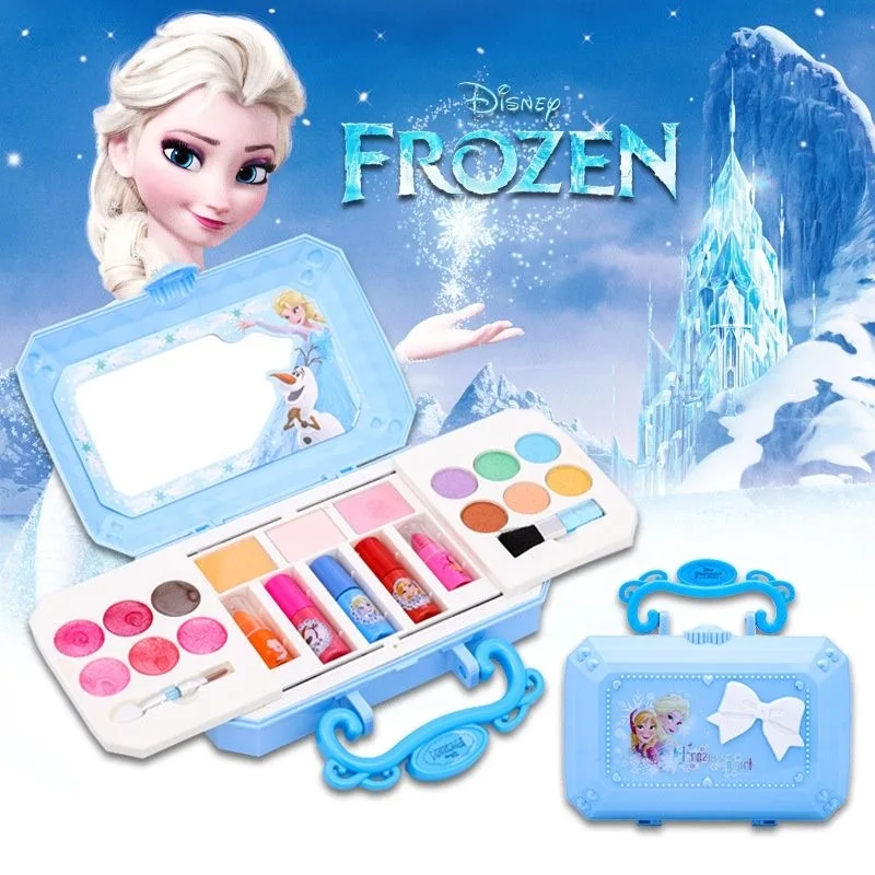 Rinisney meninas rinrincess congelado 2 ake ake up conjunto anna artoon anna elsa ail ail polonês neve ite hite eeauty crianças rihristmas presente