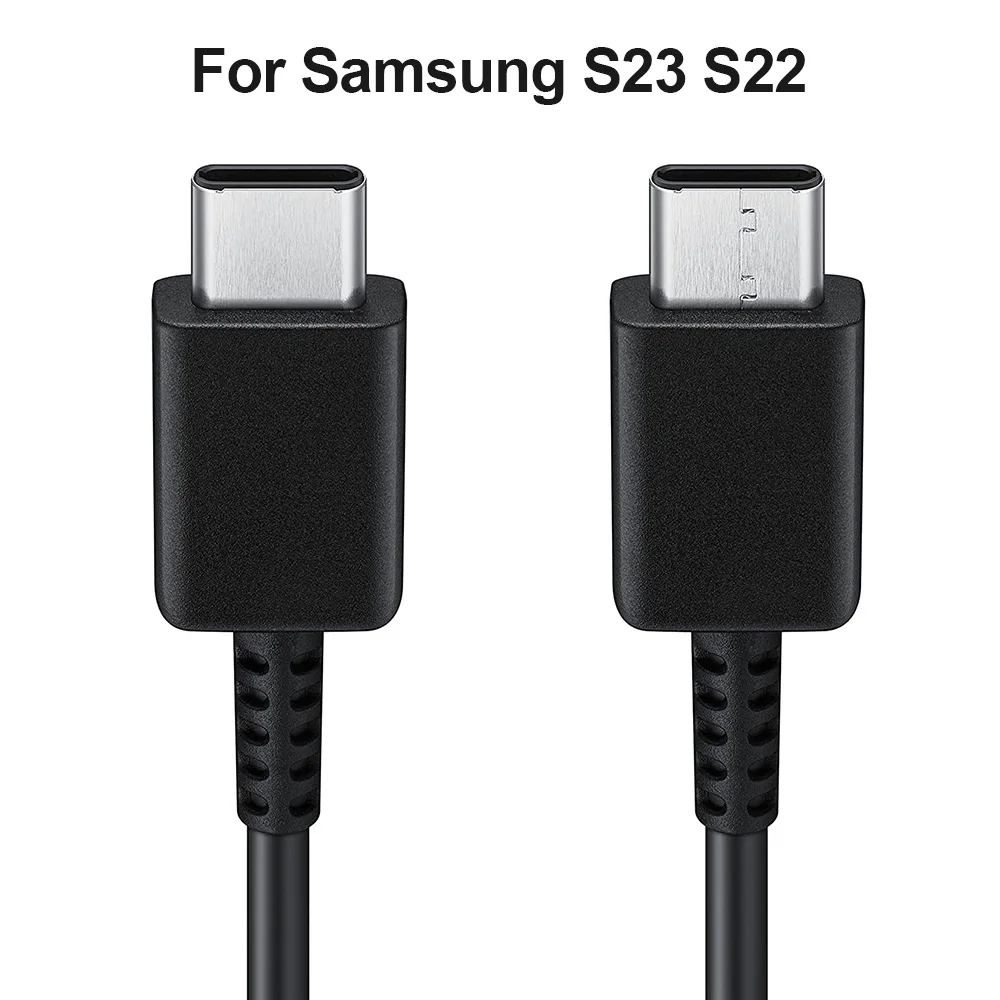

PD45W 25W Type-C to Type-C Cable For Samsung Galaxy S23 S22 Ultra Note10 20 A53 A54 Super Fast Charging USB Type C Data Cable