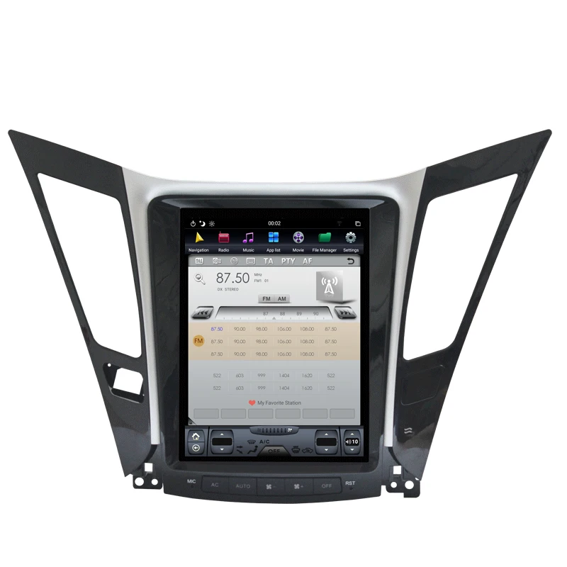 10.4 Inch 4+32GB   Style Vertical Screen Android 8.1 PX6 Car Video Car Radio GPS Navigation for   Sonata 8th 2011-2015
