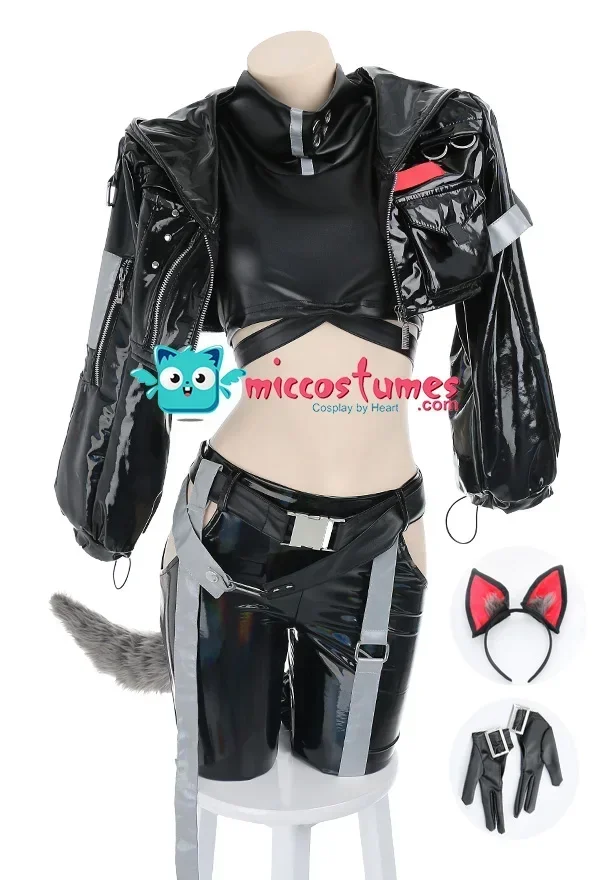 

Miccostumes Women's Cosplay Costume Crop Top Set Women's Costumes Gorgeous Halloween Role Play Party Cosplay Costume