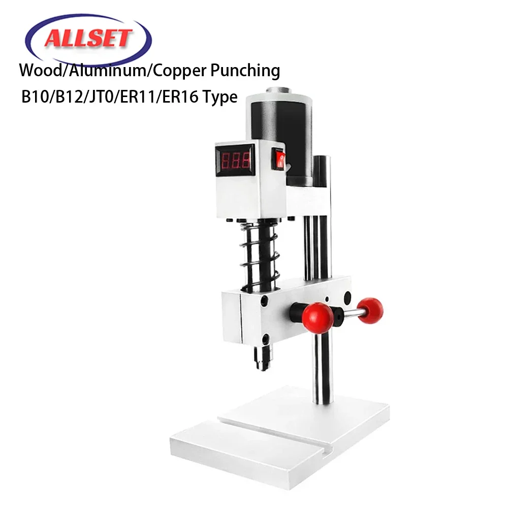 Mini precyzyjna wiertarka do koralików aluminiowych ze stali nierdzewnej DIY B10/B12/JT0/ER11/ER16 uchwyt wiertarski stołowy do obróbki drewna