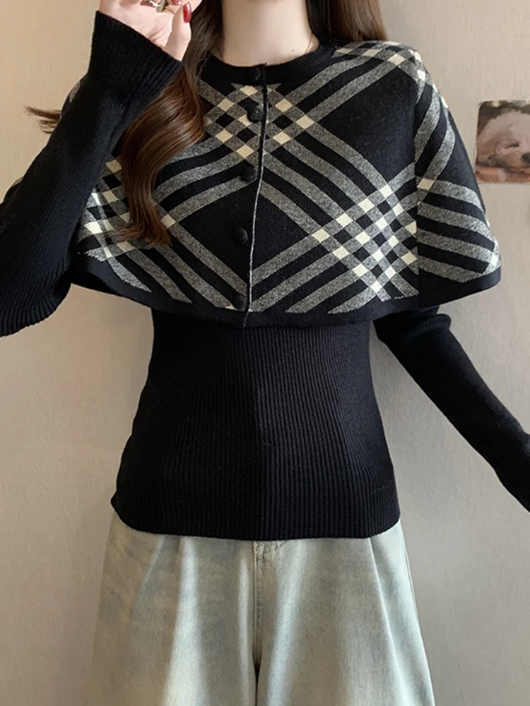 

Ladies Large Size Lazy Style Knitwear Spring 2026 Early Season New Simple Atmosphere Loose Versatile Knitted Top