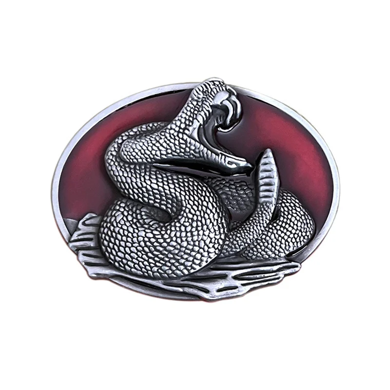 

Rattlesnake belt buckle Western style