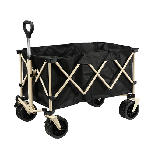Top Ranking Foldable Trolley Beach 7inch Tanker Wheel Folding Camping Cart With Aluminum Alloy Rod view 5