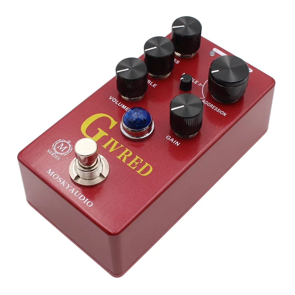 Mosky G IV RED Distortion/Overdrive/Preamp Pedal True Bypass,Effect Pedal for Electric Guitar