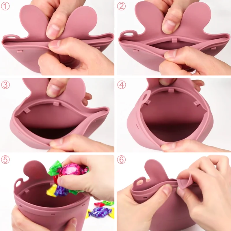 1PC Silicone Reusable Baby Feeding Snack Bags Leakproof Containers Fresh Bag Food Storage Box Freezer Bag Baby Stuff