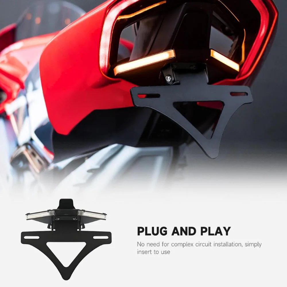 Motorcycle Tail Tidy Fender Eliminator Bracket License Plate Holder For Ducati Panigale V2 V4 S Streetfighter V4 V2 2018-2023 4