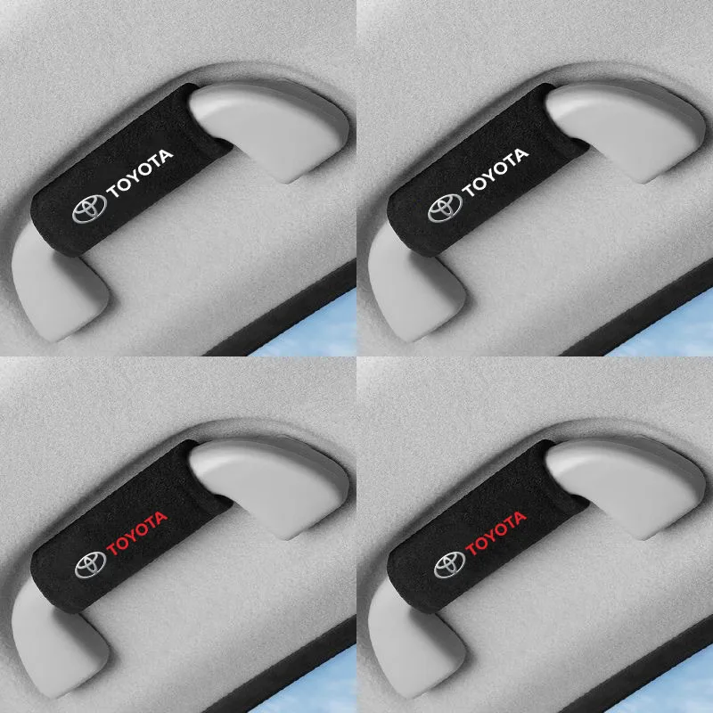 

2pcs Car Roof Armrest Pull Cover Handle Gloves Protection for Toyota Rav4 CHR Yaris Prius Avensis Corolla Camry Highlander GR 86