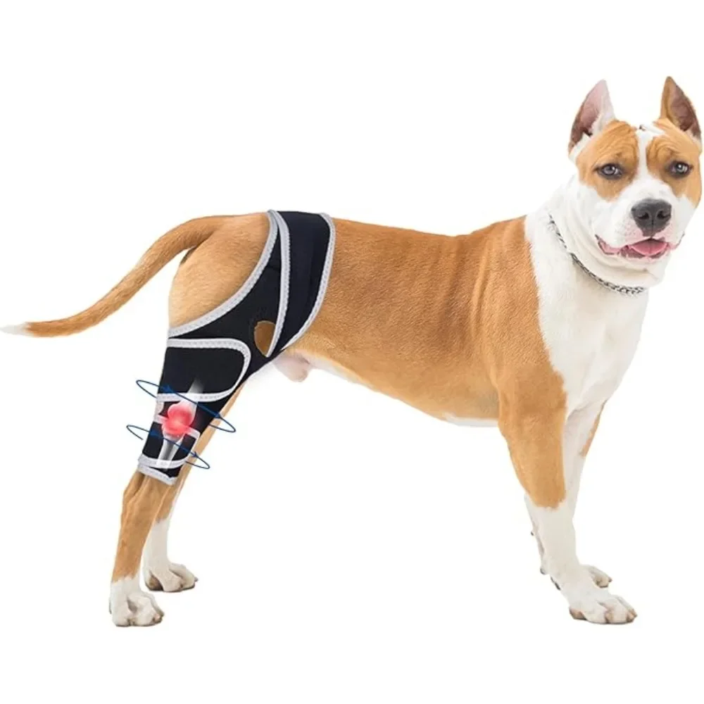 Dog Knee Brace for Torn Acl Hind Leg - Protect Dog Joints, Warm Joint Pain Relief, Four Leg Universal Brace For Small Big Breeds