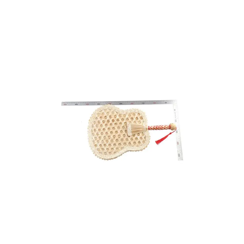 Round Wheat Straw Pushan Chinese Style Hand-Woven Decorative Old Hand Fans Home Decoration Woven Fan Cooling Fan