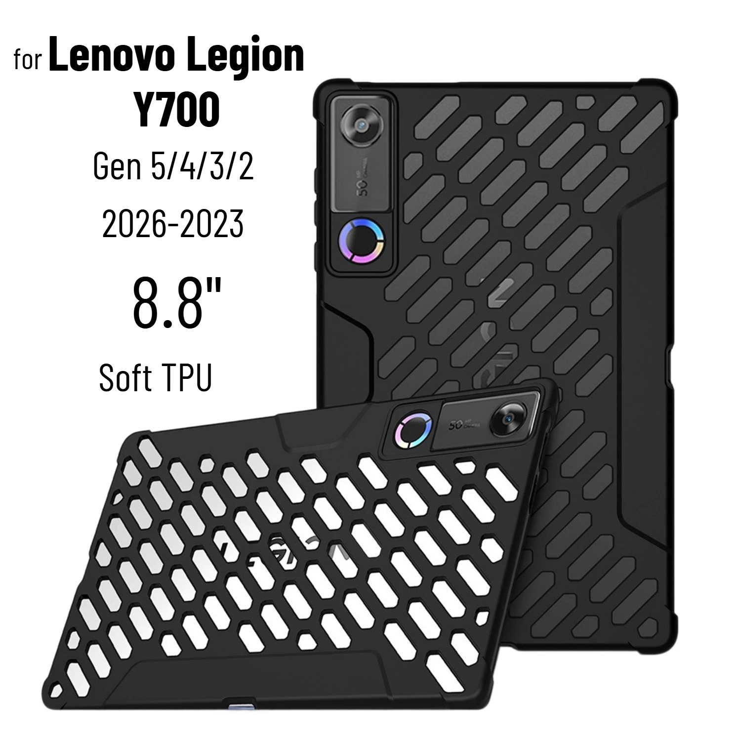 

Soft Case for Lenovo Legion Y700 5th 4th 3rd 2nd Gen Tablet Case 8.8 Inch TPU Back Shell for Lenovo Legion Y700 Gen 5/4/3/2