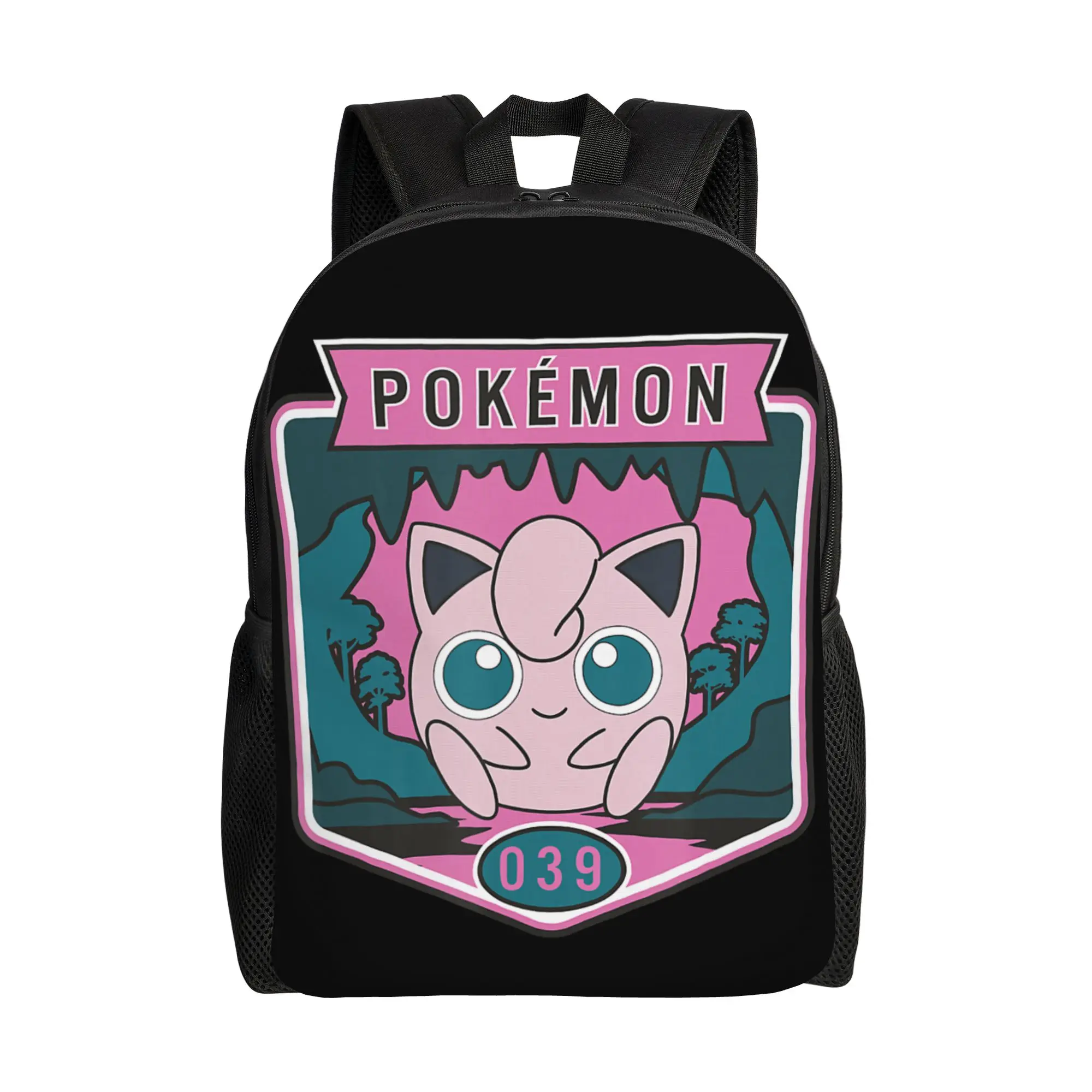 mochilas-bandai-pokemon-jigglypuff-outdoor-adventures-forest-park-badge-daypack-mochila-work-office-mochila-de-ombro-resistente