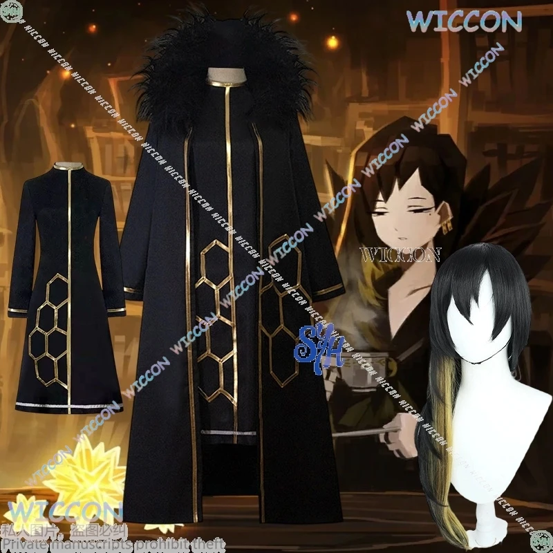 

Anime Costume Wizard Magic Coat Game Library Of Ruina Binah Cosplay Long Black Dress Lolita Halloween Christmas Party Roleplay