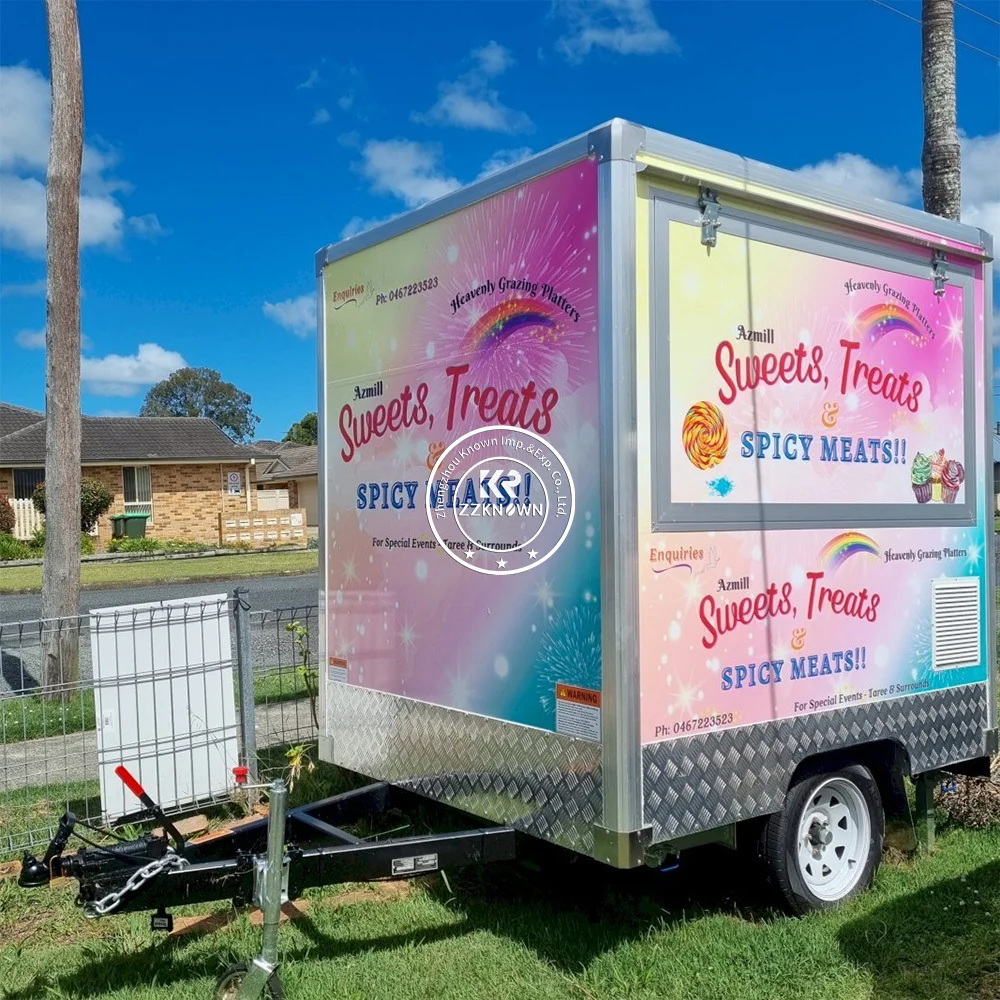 

2025 Multi Function Coffee Carts Food Trailer Mobile Food Cart Ice Cream Food Truck Trailer