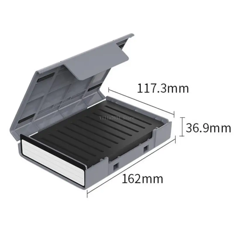 Kotak pembawa hard drive pelindung dengan braket yang cocok untuk disk 2.5in/3.5inch