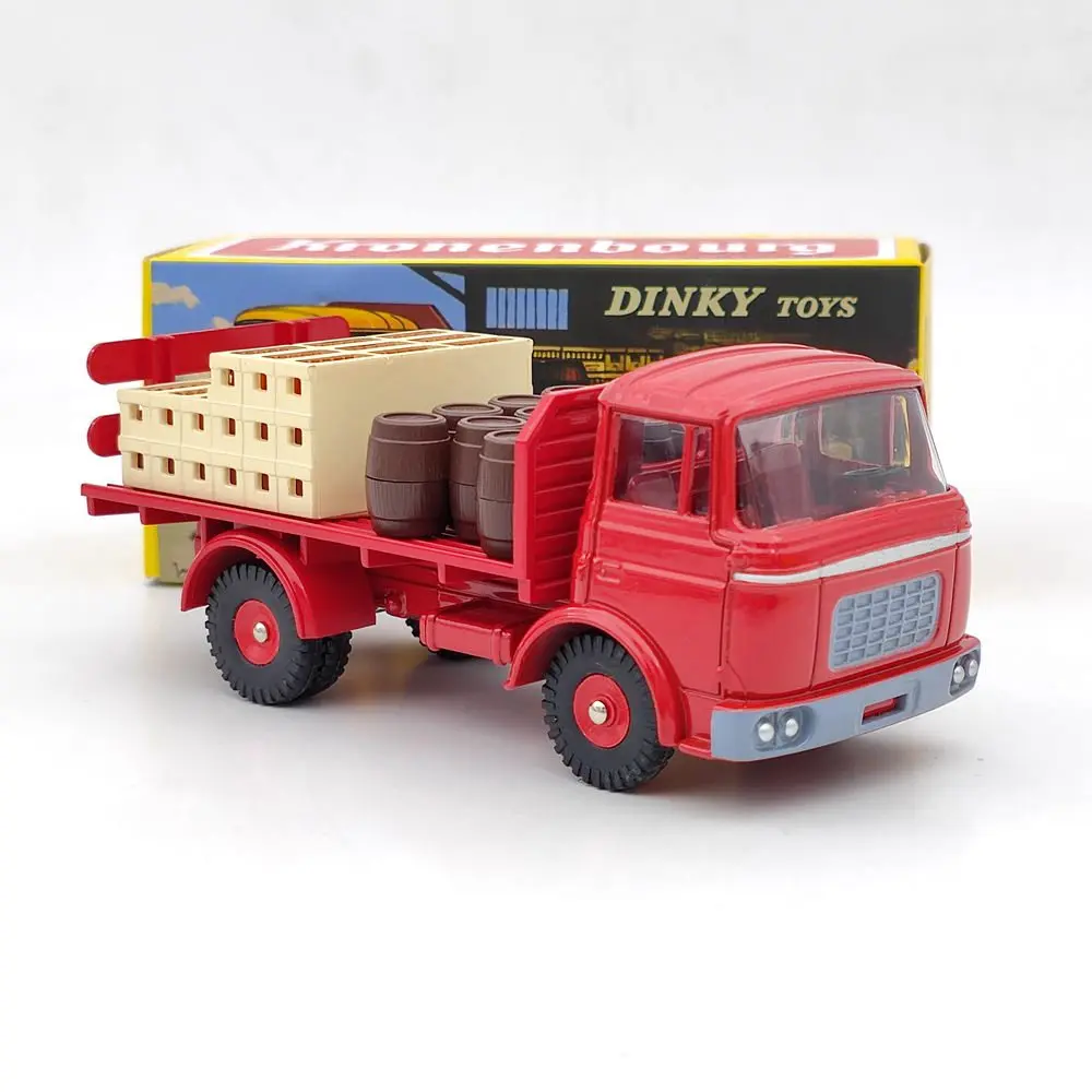 Atlas Dinky toys 588 Plateau Brasseur Berliet GAK Camion Red Diecast Models Auto Car Gift Collection