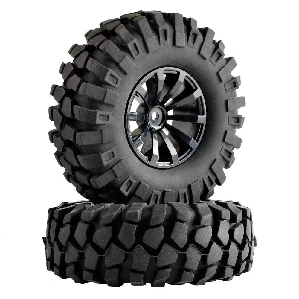 

RC 601-7006L Rubber 108mm Tires&Wheel 4P For 1:10 RC 4WD Axial Rock Climbing