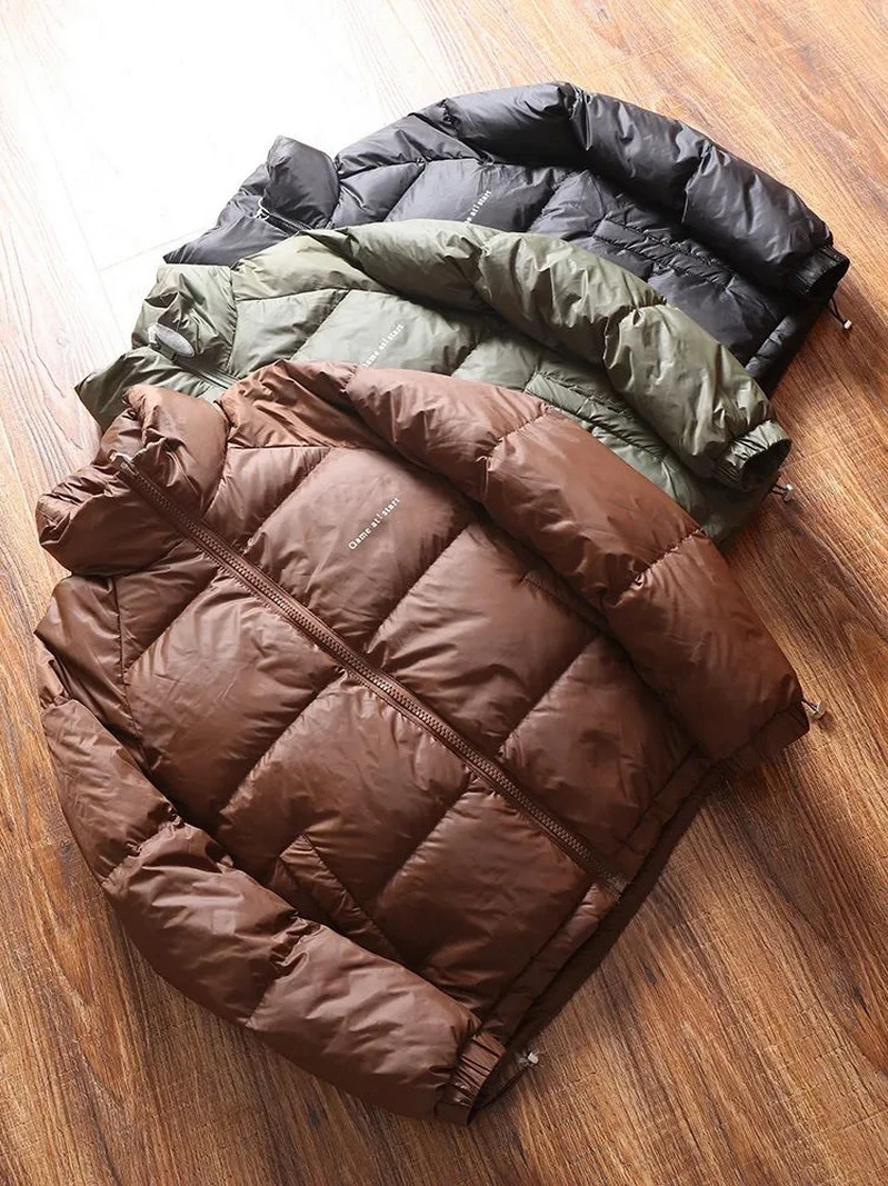 

Мужская зимняя теплая ветрозащитная куртка-пуховик с высоким воротником, светоотражающая, модная, городская, из нейлона, с высоким показателем наполнения.