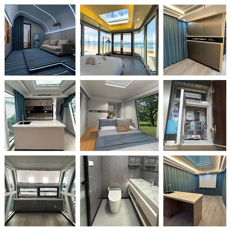 Umweltfreundliche vorgefertigte Häuser, erdbebensicher, modulare Hausgehäuse, Wärmedämmung, Raumkapsel, Hausmobil