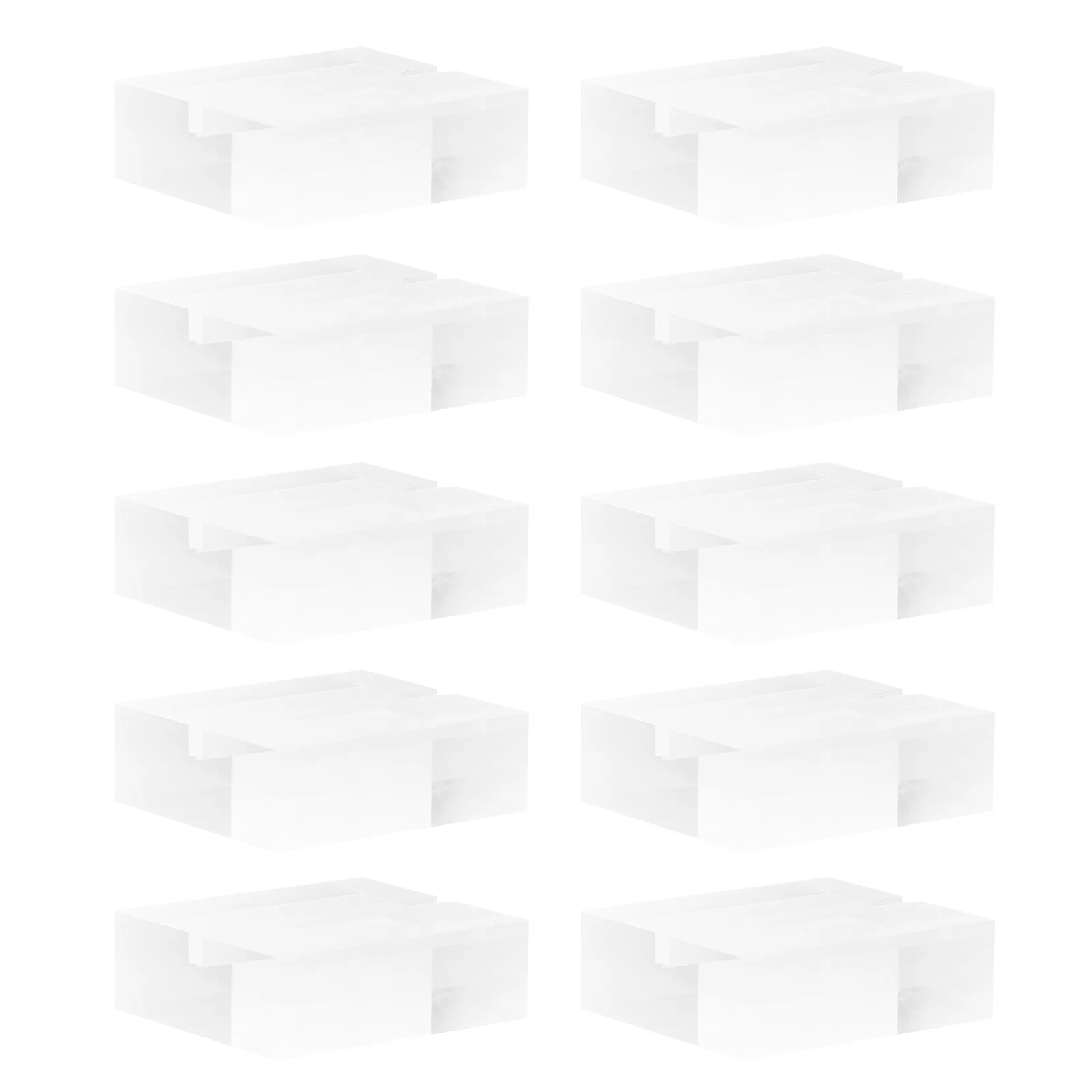 

12pcs Acrylic Card Holder Name Stand Business Cards Organizer Table Number Holders Wedding Favors Office Supply Desktop Cards