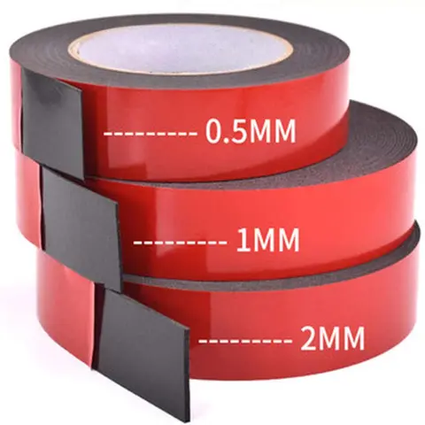 2pcs/1pcs 0.5mm-2mm 두께 장착 고정 패드 스티커 용 초강력 양면 접착 폼 테이프