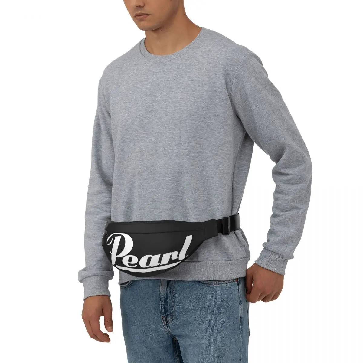 Pearl Logo Unisex Waist Bag Multifunction Sling Crossbody Bags Chest Bags Short Trip Waist Pack