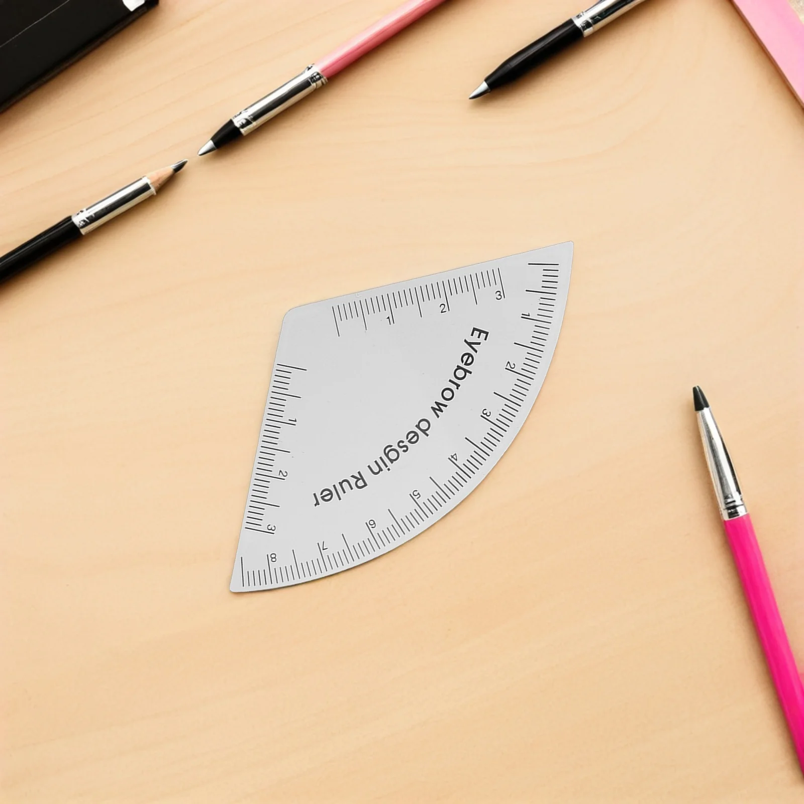 

2Pcs Eyebrow Guide Shaper PVC Reusable Brow Ruler Precise Mapping Symmetry Tool Fast Makeup Drawing Stencil Professional Brow