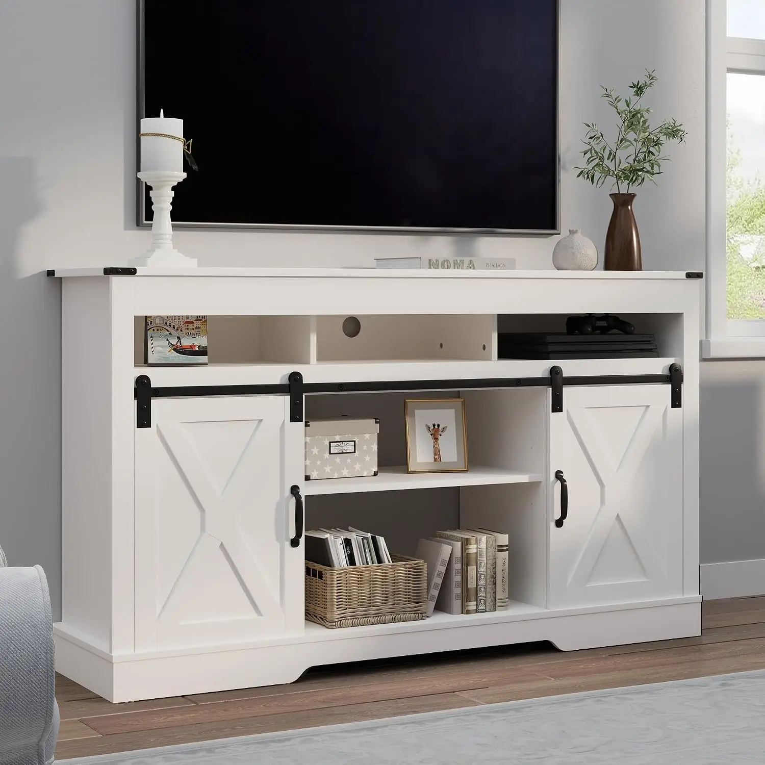 Farmhouse TV Stand For 23