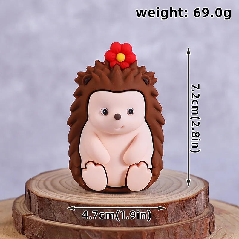 Woodland Animal Cake Toppers Hedgehog Squirrel Fawn Cake Topper Jungle Safari Kids Birthday Cake Decor tree leaves Accessories
