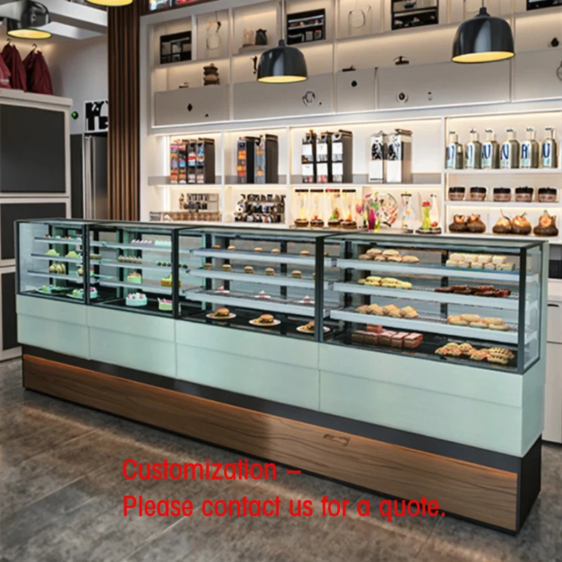 custom.Highbright Large Capacity Stainless Steel Display Cabinet Multiple Tiers Durable-standing Bakery Showcase Fl