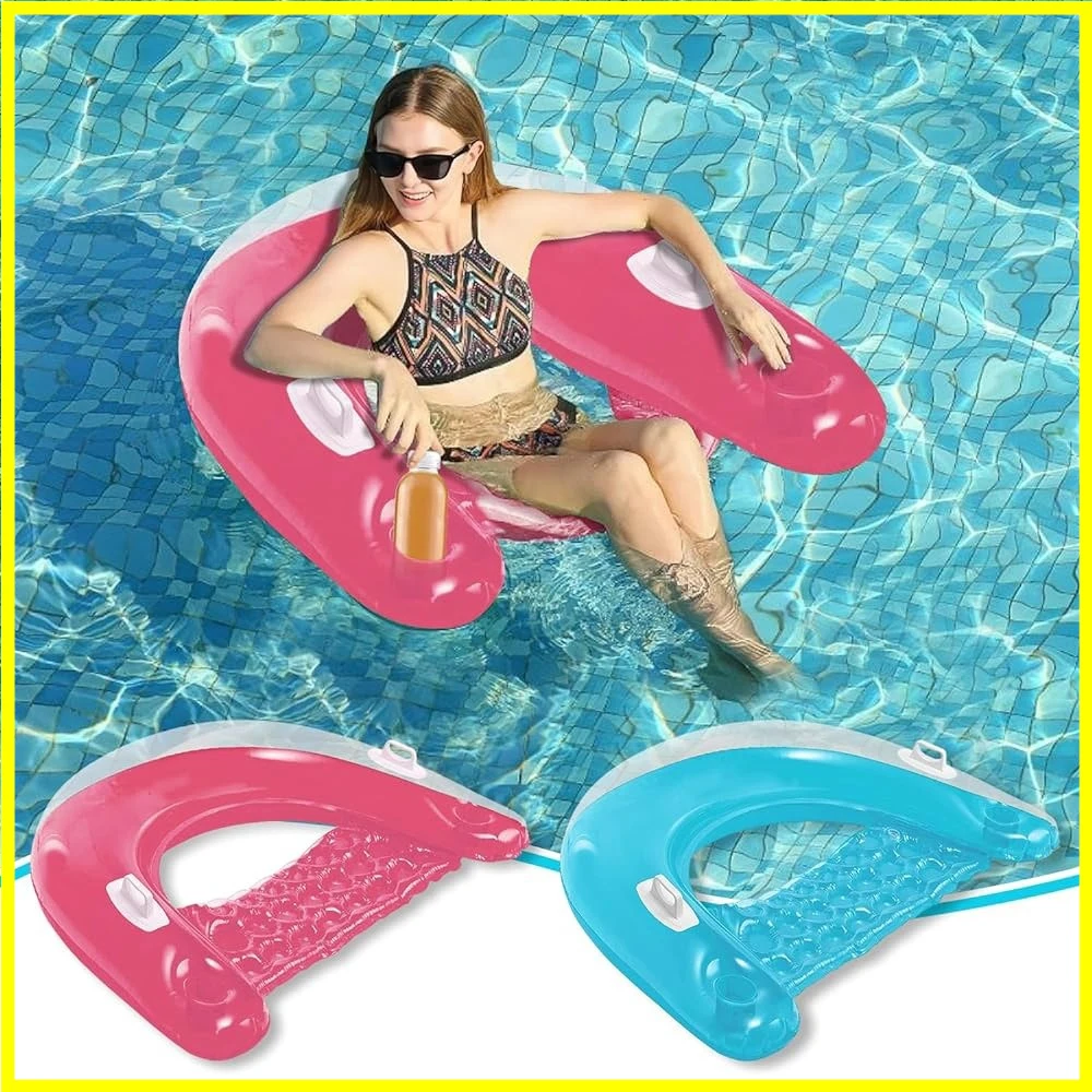 

Pvc Folding Water Sofa Mattress Inflatable Floating Drainage Bed Summer Water Hammock Lounge Chairs Swimming Pool Mattresses Bed