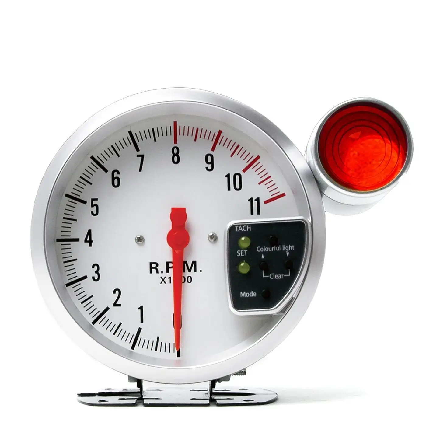 5인치 범용 자동차 타코미터 게이지 7색 백라이트 0-11000RPM 미터 변속등 포함 미국발송