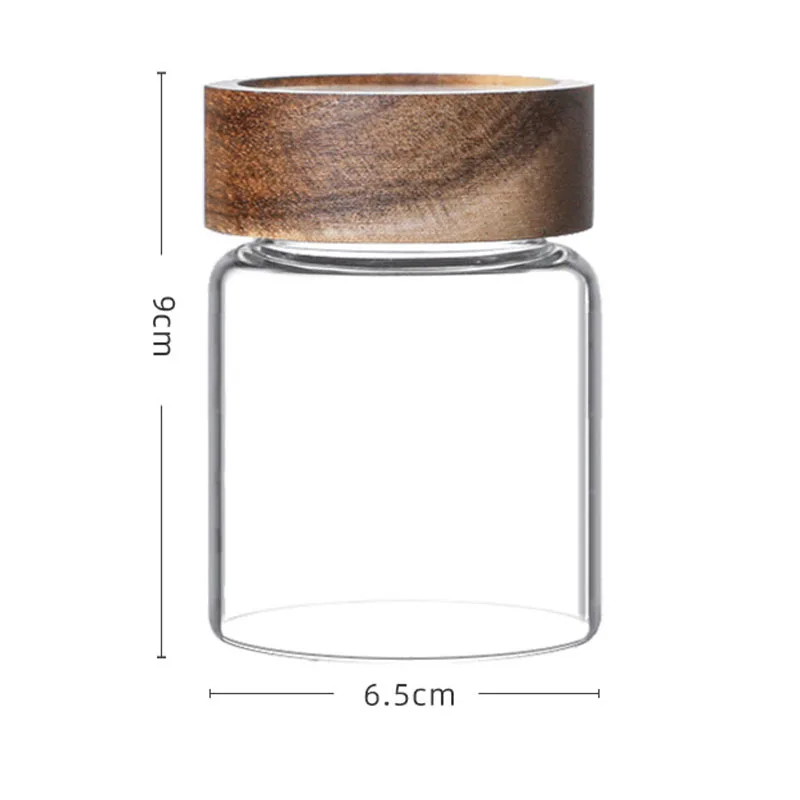 Coffee Beans Vacuum Sealed Tank Transparent Glass Food Storage Jars Household Moisture-proof Air Extraction Airtight Container