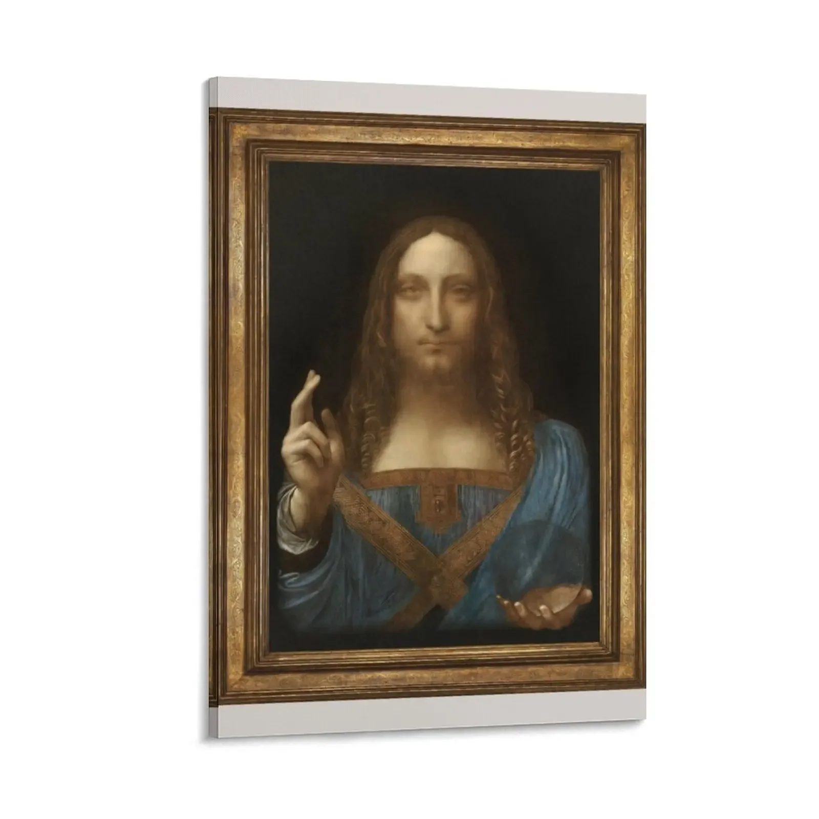 

Salvator Mundi Leonardo DaVindi 1500 Jesus Christ Savior of the World Original Paint Most expensive in the world Canvas Painting