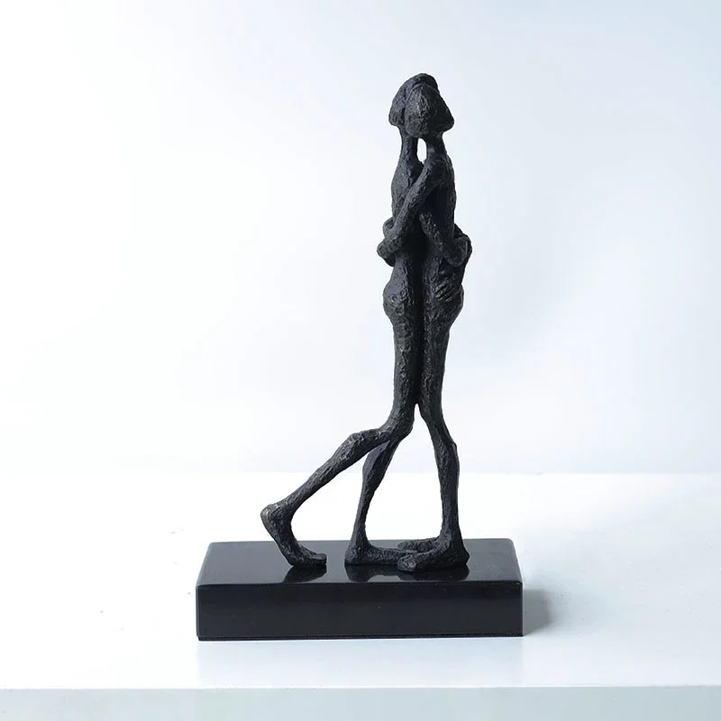 Kissing Couple Abstract Figures Statue Desk Decoration Ornaments Creative Lovers Character Sculpture Room Aesthetics Decor