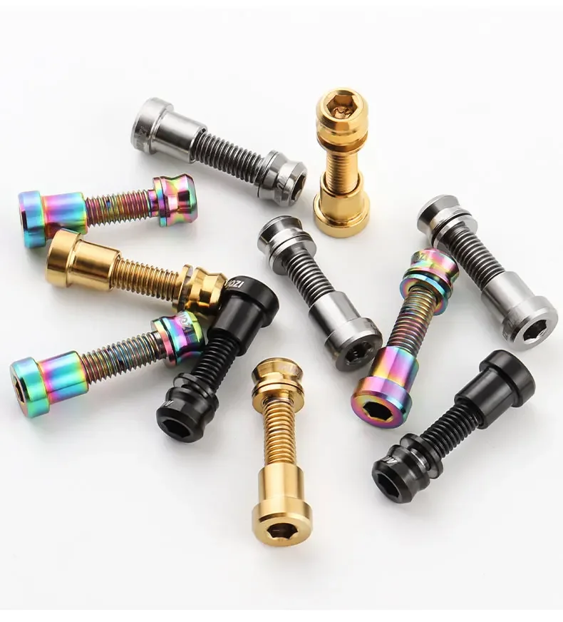 MUQZI Titanium Screw M5x17 19mm Stem Bolt Road Bike Handlebar Stem Bolt
