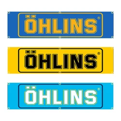 60 x240cm Ohlins Banner Flag poliestere stampato Garage o arazzo decorazione esterna