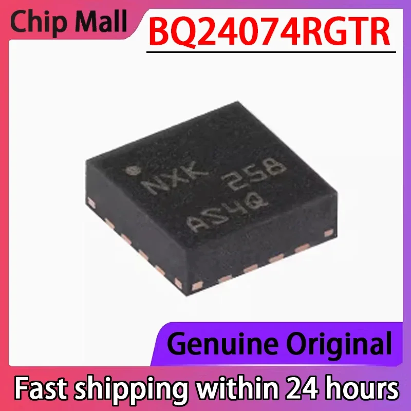 

5 шт. новый оригинальный BQ24074RGTR шелковая ширма NXK VQFN-16 1,5A чип зарядного устройства для линейного аккумулятора