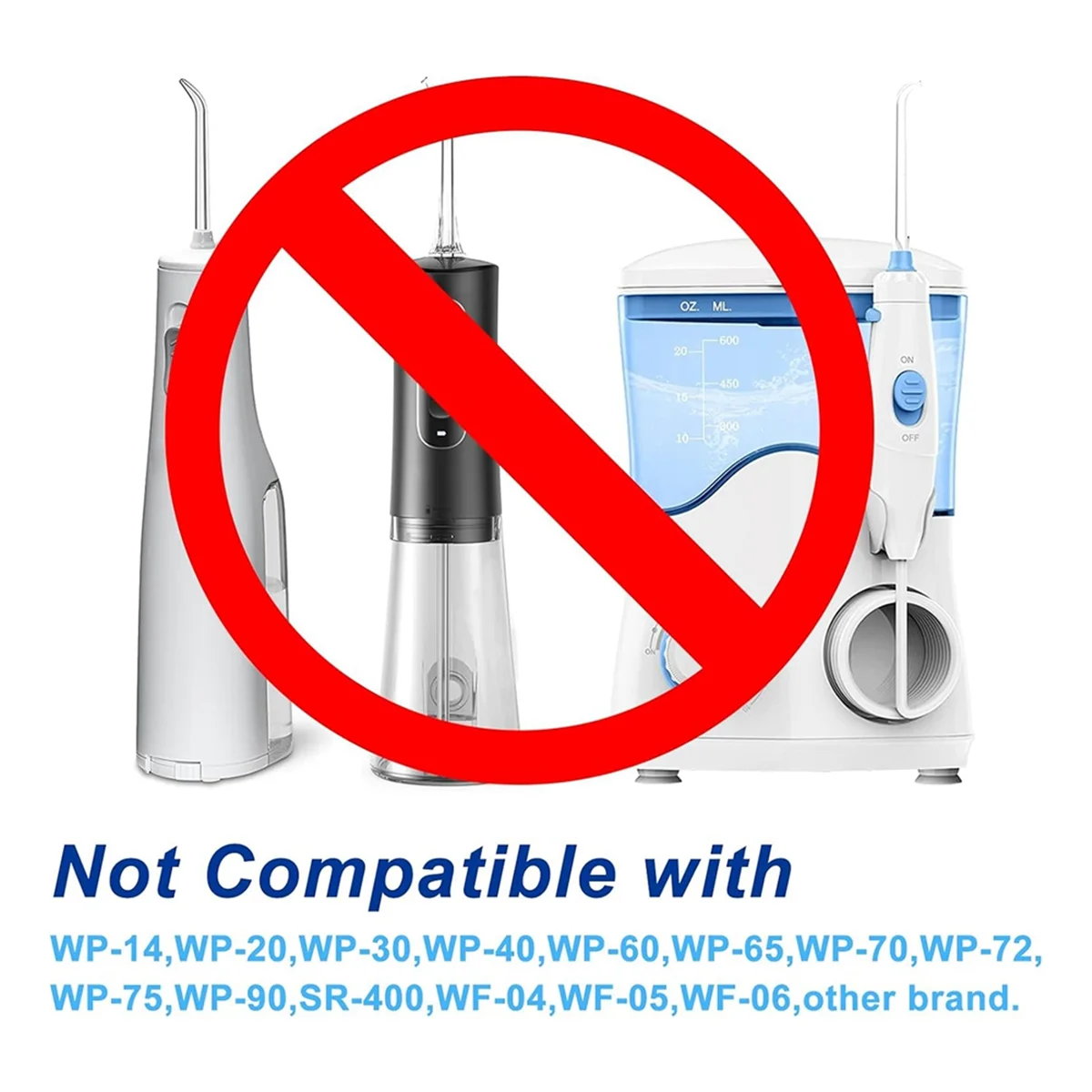 

A66I сменные насадки для ирригатора для Waterpik Water Flosser, сменные насадки для Seeker Plaque, совместимые с Waterpik, 6 шт. в упаковке