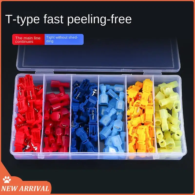 

Emption!120 Pcs/60 Pairs Quick Splice Wire Terminals T-Tap Self-Stripping With Nylon Fully Insulated Male Quick Disconnects