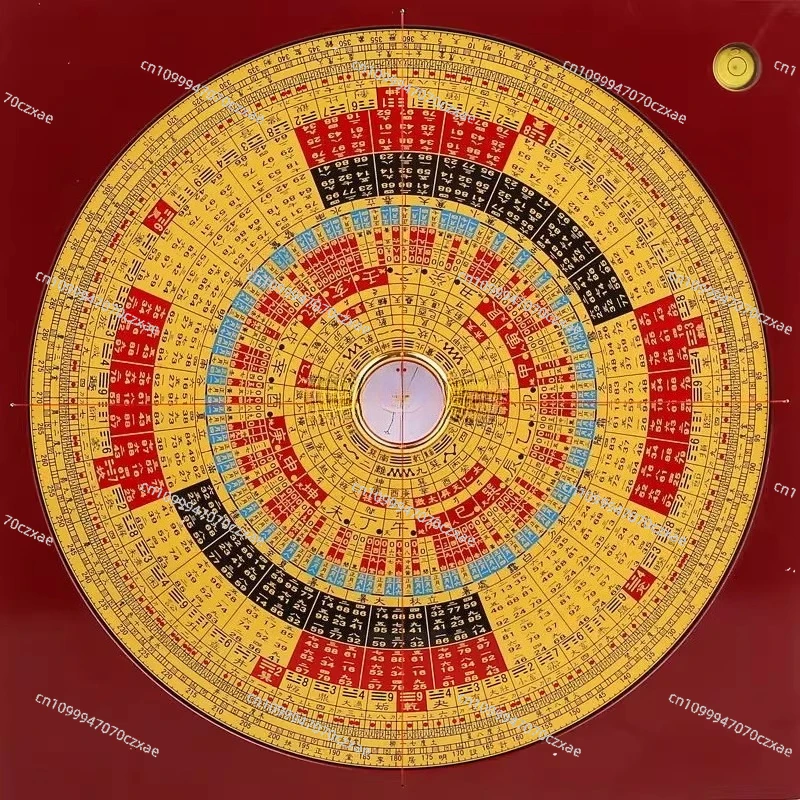 

Genuine Compass 9-inch Feng Shui Disk, Xuankong Flying Star Disk Pure Copper High-precision Compass Compass