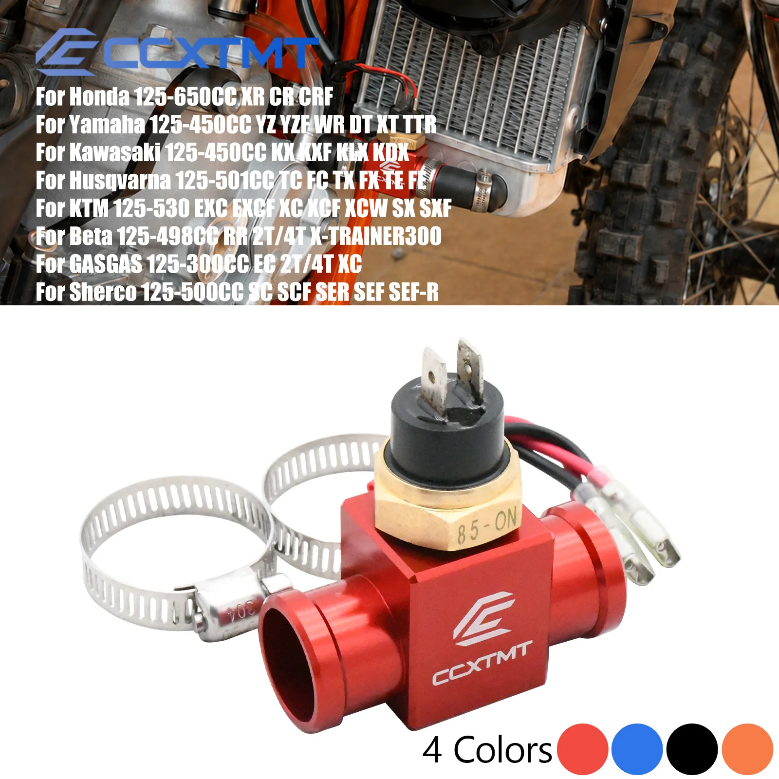 Motorrad M14x1,5mm Kühlerlüfter-Temperaturschalter für Honda 125-650CC XR CR CRF Husqvarna Suzuki Yamaha Suzuki KTM universal